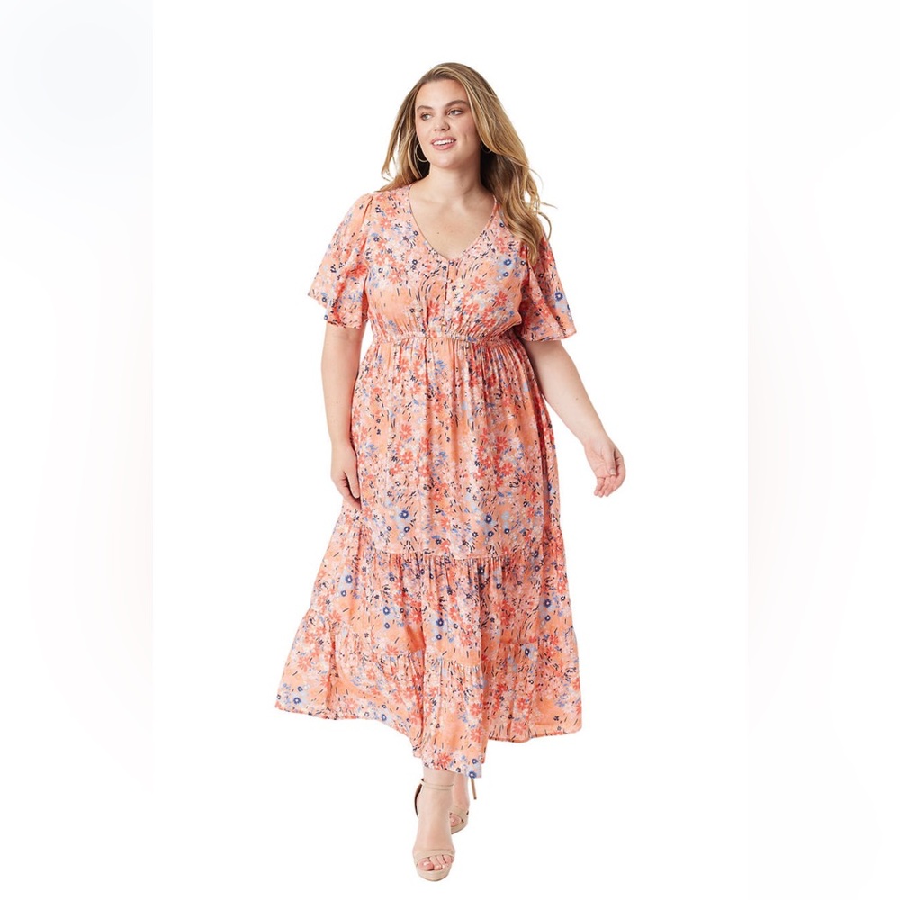 NWT Jessica Simpson floral short sleeve dress